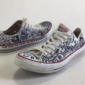 Converse All Star Shoes Custom Doodle Art